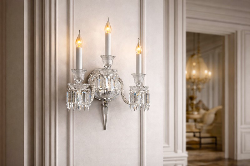 3 candle bulb crystal wall sconce 3 candle bulb crystal wall sconce