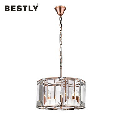 Moderna ljuskronalampor med klar kristall