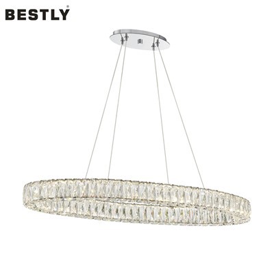 Modern Crystal Ring ljus ljuskrona