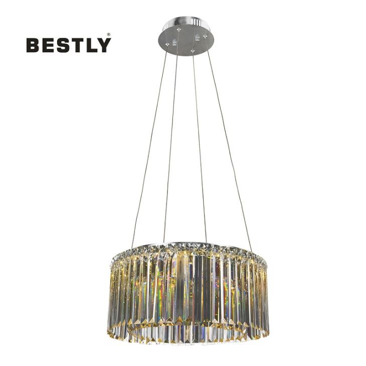 Moderna cirkelkristallhängande lampor